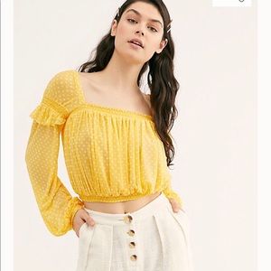 Yellow Free People KK Top
